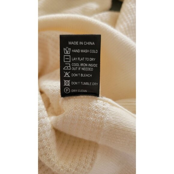 Todd Snyder Cream Merino Wool Sweater Crewneck Textured Knit Mens - Picture 6 of 7